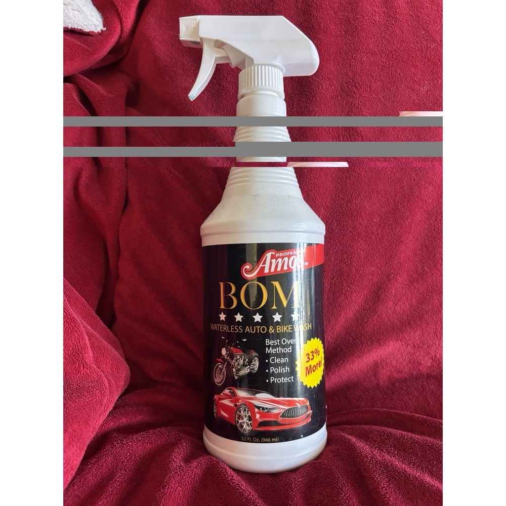 Professor Amos BOM Waterless Cleaner Polish Protectant Auto Bike 32oz. Spray